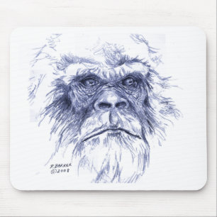 Big Blue Sasquatch Mouse Mat