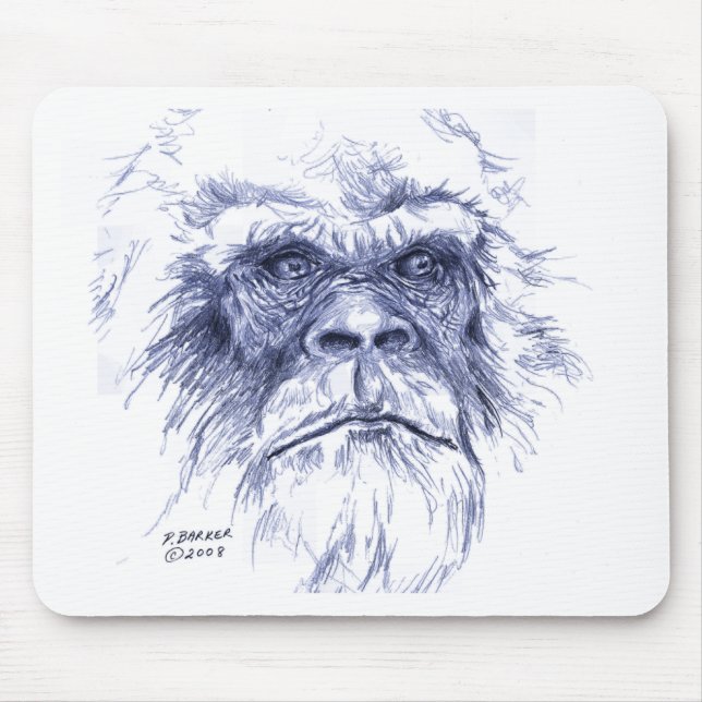 Big Blue Sasquatch Mouse Mat (Front)