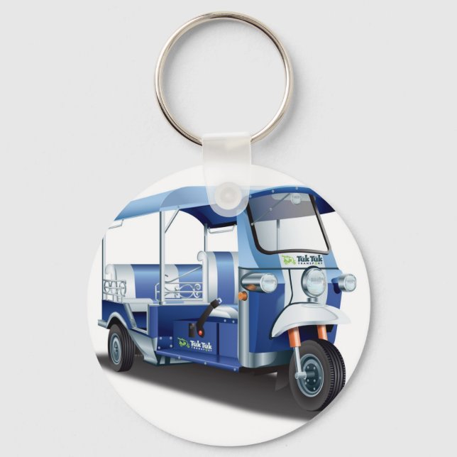 Big Blue Tuk Tuk Key Ring (Front)