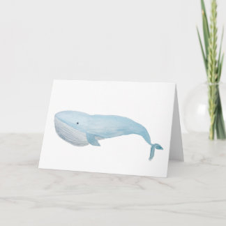 Big Blue Whale Greeting Card