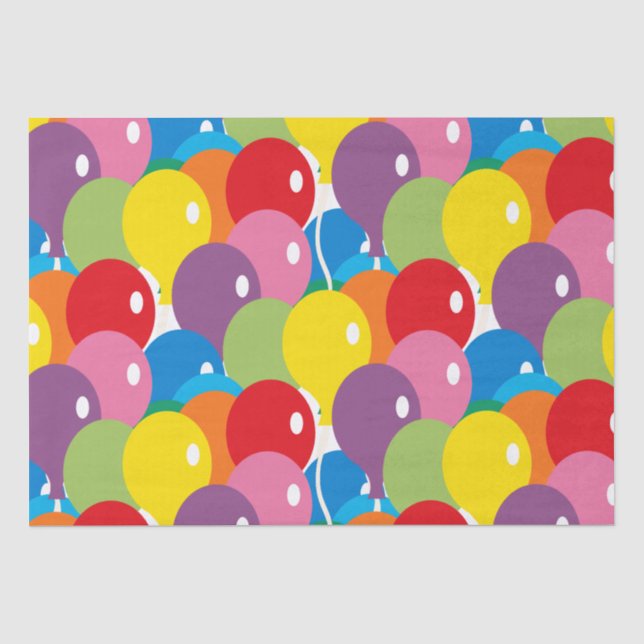 Big Bold Balloons Basic Colours   Tissue Paper (Front)