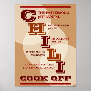 Big Bold Chilli Cook Off Competition Poster