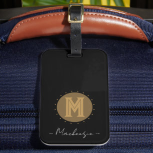 Big Bold Line Monogram Luggage Tag