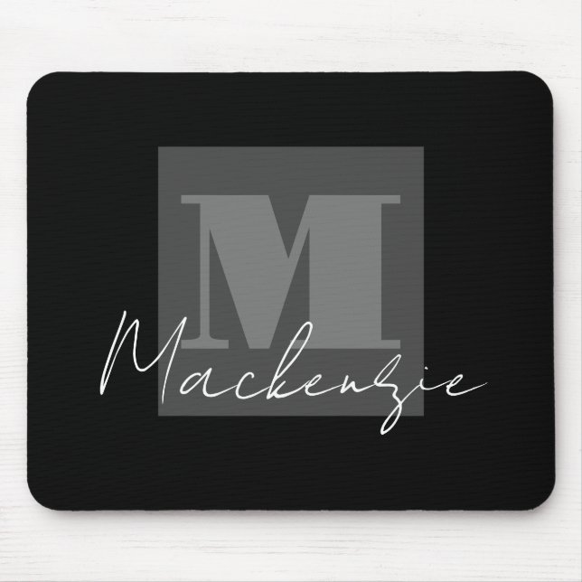 Big Bold Monogram Mousepad (Front)