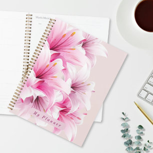 Big Bold Pink Iris Planner