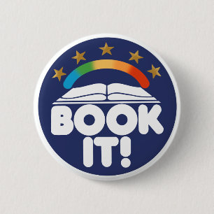 Big Book Energy, Book It 6 Cm Round Badge