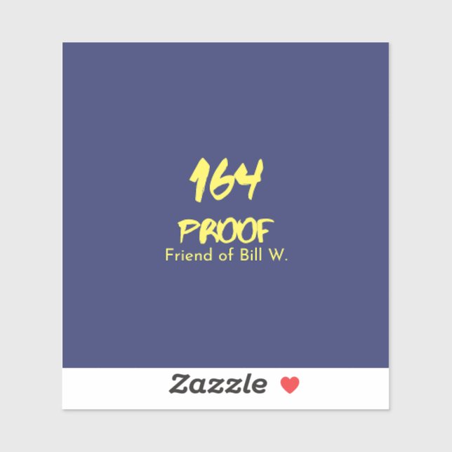 Big Book Friend of Bill W. Sticker (Sheet)