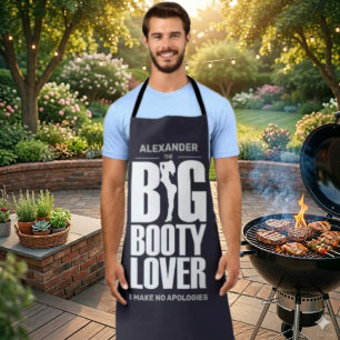BIG BOOTY LOVER Funny Mens Apron