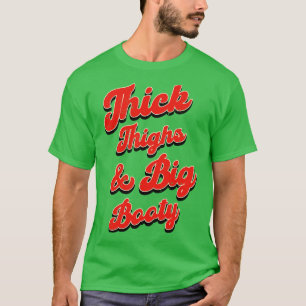Big Booty Vintage Typography T-Shirt