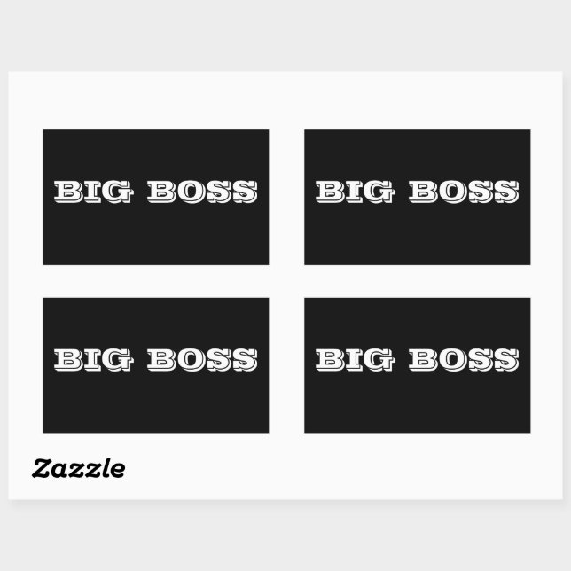 Big Boss bumpersticker Rectangular Sticker (Sheet)