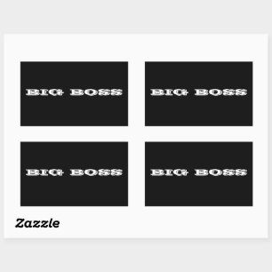 Big Boss bumpersticker Rectangular Sticker