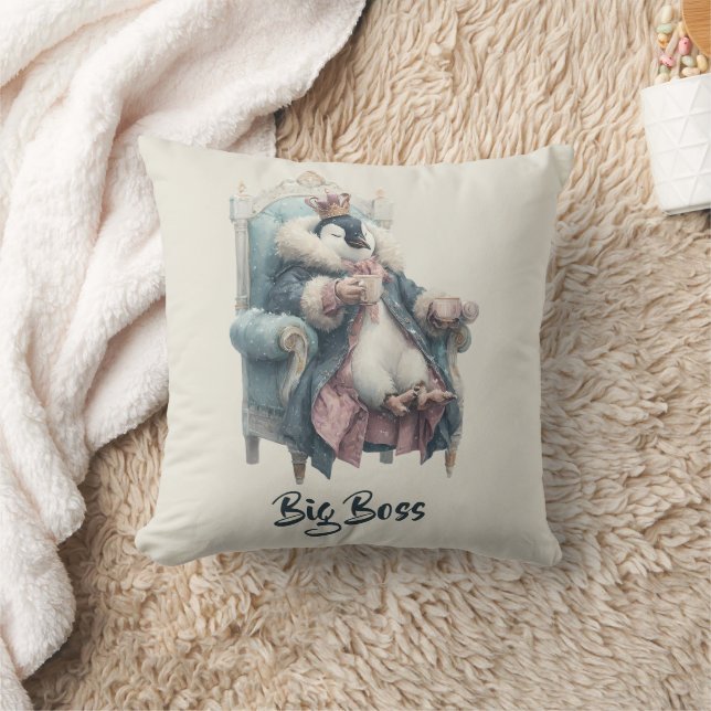 Big Boss Winter Penguin Design Cushion (Blanket)
