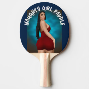 BIG BOTTOMED NAUGHTY GIRL VALENTINE'S DAY PING PONG PADDLE