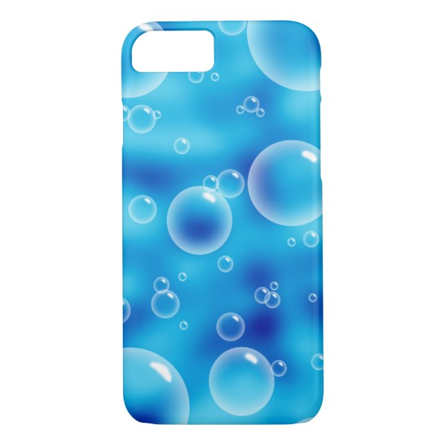 Big Bouncing Blue Bubbles Case-Mate iPhone Case (Back)