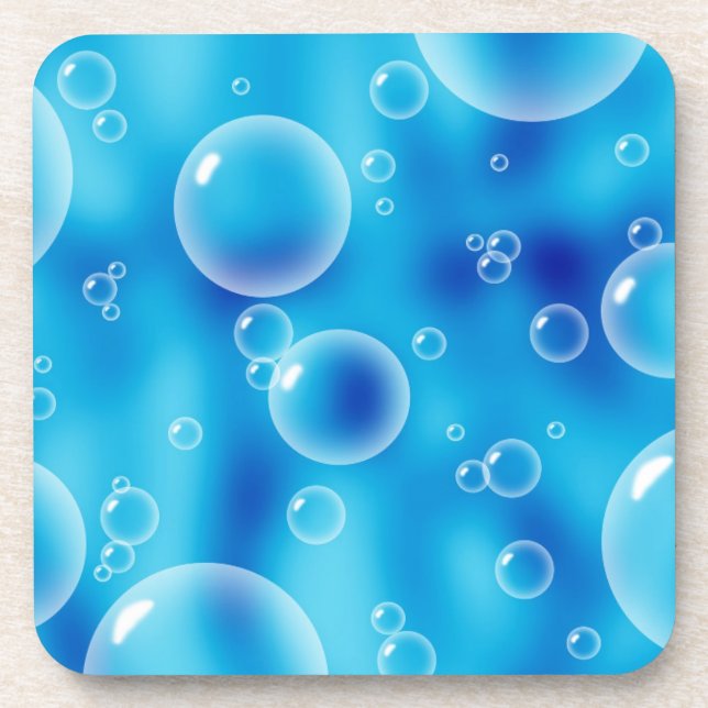 Big Bouncing Blue Bubbles Coaster (Front)