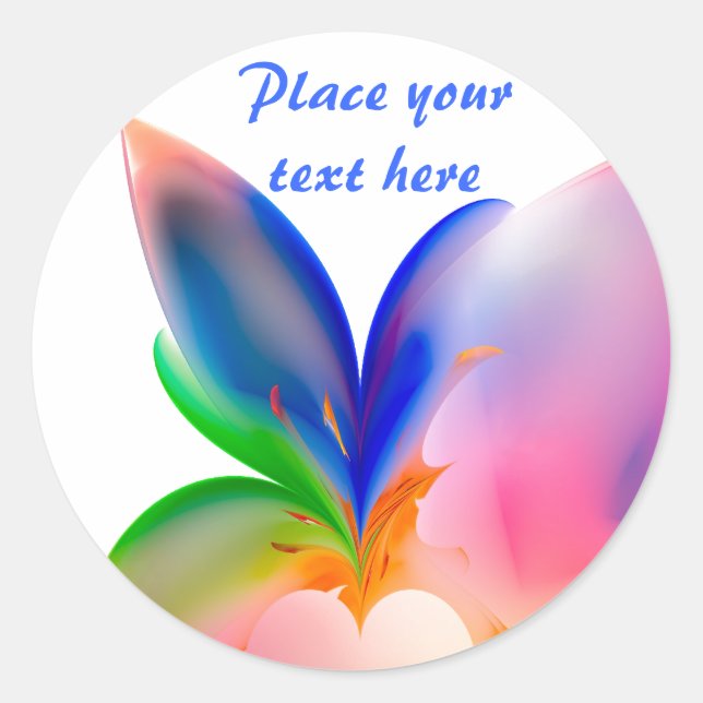 Big Bow Gift Box Classic Round Sticker (Front)