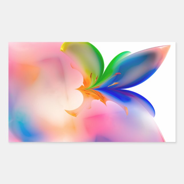 Big Bow Gift Box Rectangular Sticker (Front)