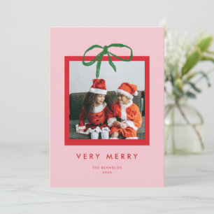 Big bow holiday card