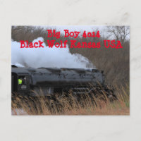 Big Boy 4014 Black Wolf Kansas USA. Postcard