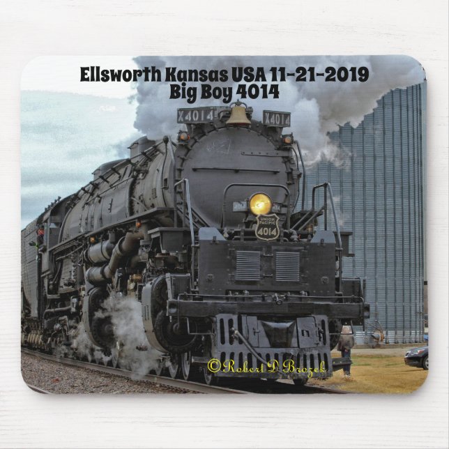Big Boy 4014 Ellsworth Kansas Mouse Mat (Front)