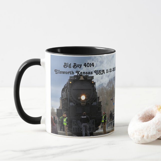 Big Boy 4014 Ellsworth Kansas Mug (With Donut)