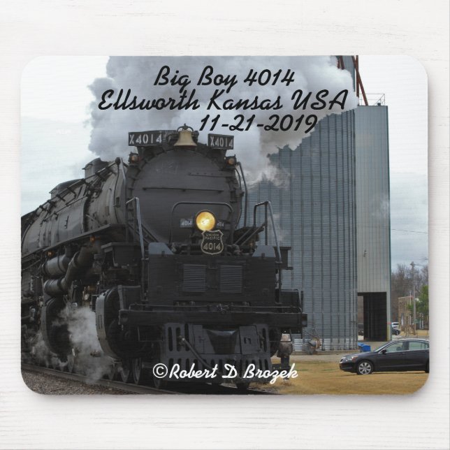 Big Boy 4014 Ellsworth Kansas USA Mouse Mat (Front)