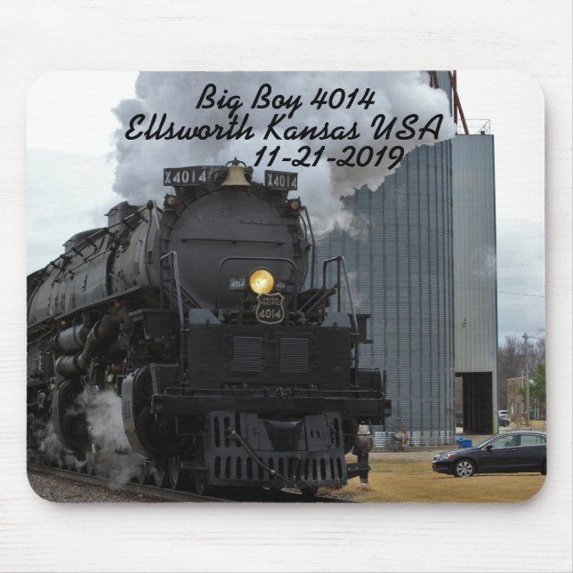 Big Boy 4014 Ellsworth Kansas USA Mouse Mat (Front)