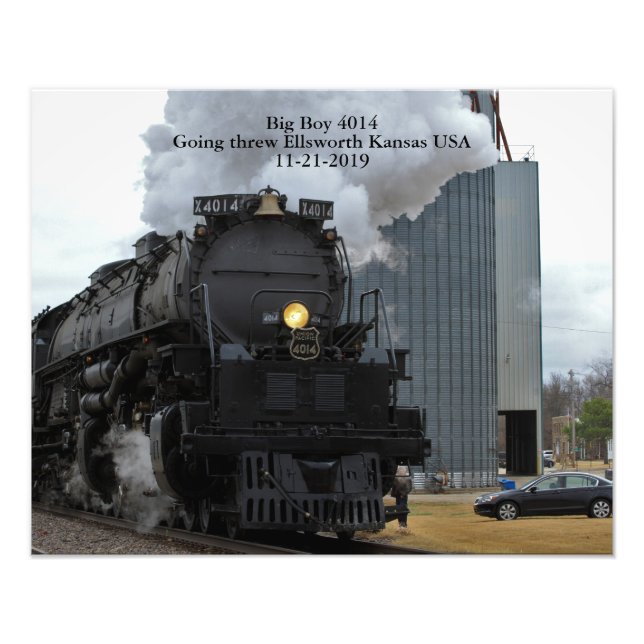 Big Boy 4014 in Kansas Photo Print (Front)