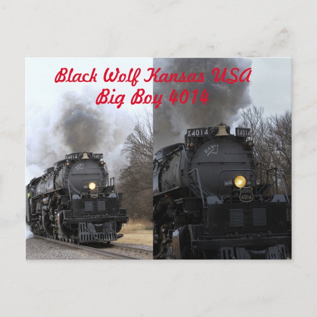 Big Boy 4014 Postcard (Front)