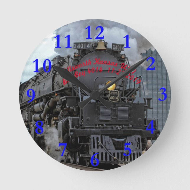 Big Boy 4014 Round Clock (Front)