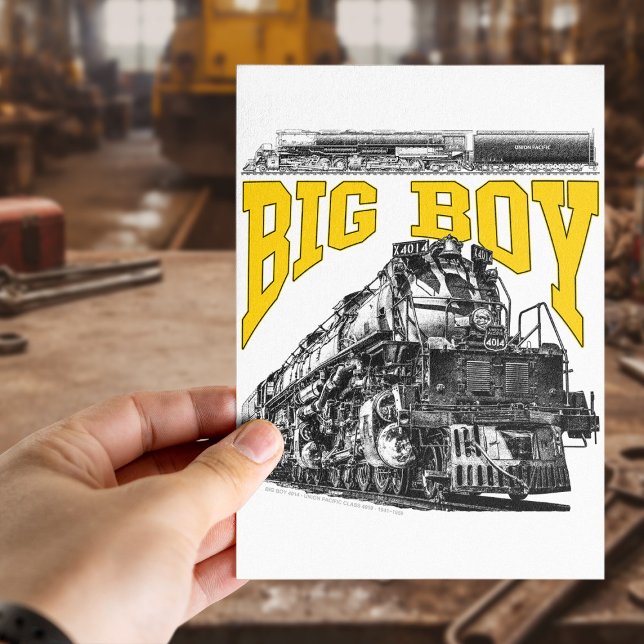 Big Boy 4014 Steam Loco. Union Pacific Class 4000 Postcard (Big Boy 4014 Steam Loco. Union Pacific Class 4000. Postcard)