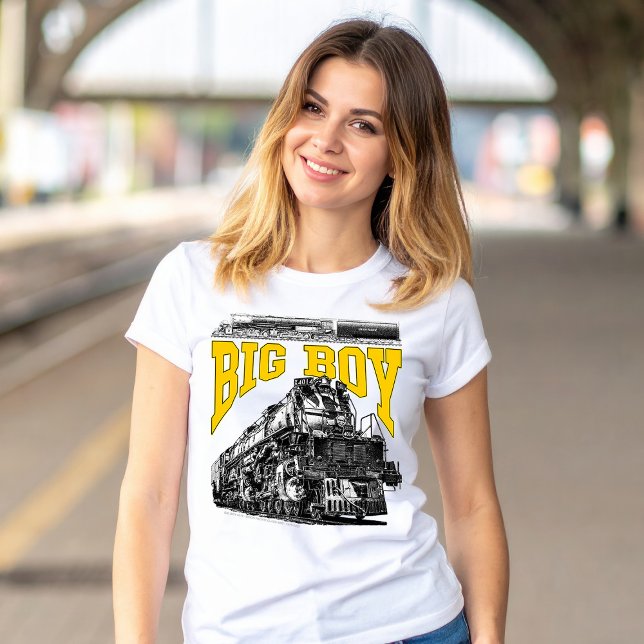Big Boy 4014 Steam Loco. Union Pacific Class 4000 T-Shirt (Big Boy 4014 Steam Loco. Union Pacific Class 4000. Womens Basic T-Shirt)