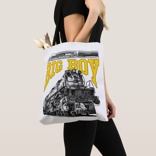 Big Boy 4014 Steam Loco. Union Pacific Class 4000 Tote Bag (Close Up)