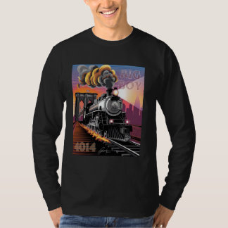 Big Boy 4014 Train Steam Engine Locomotive 4014 Ra T-Shirt