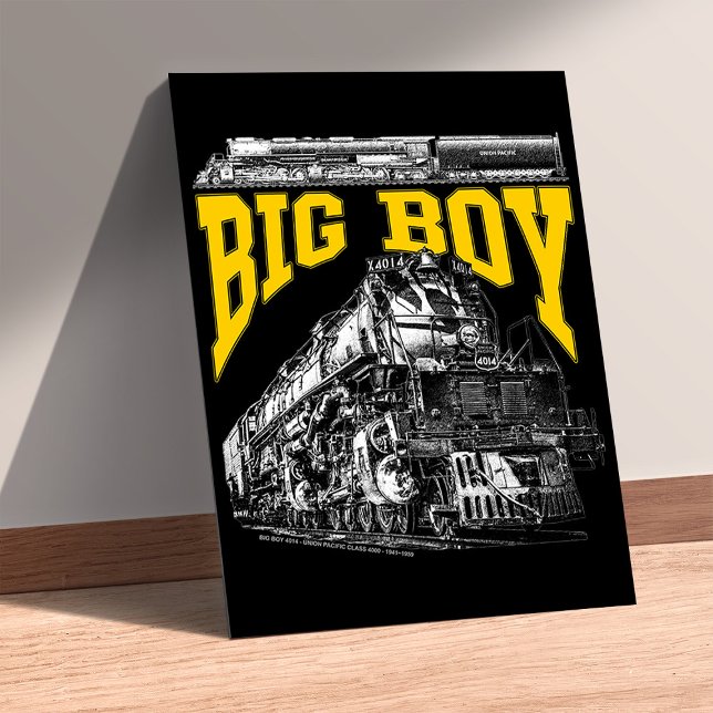 Big Boy 4014 Union Pacific Class 4000. Steam Loco. Poster (Big Boy 4014 Union Pacific Class 4000. Steam Loco. Poster)
