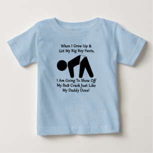 Big Boy Butt Crack Pants Toddler Tee