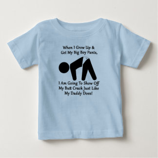 Big Boy Butt Crack Pants Toddler Tee