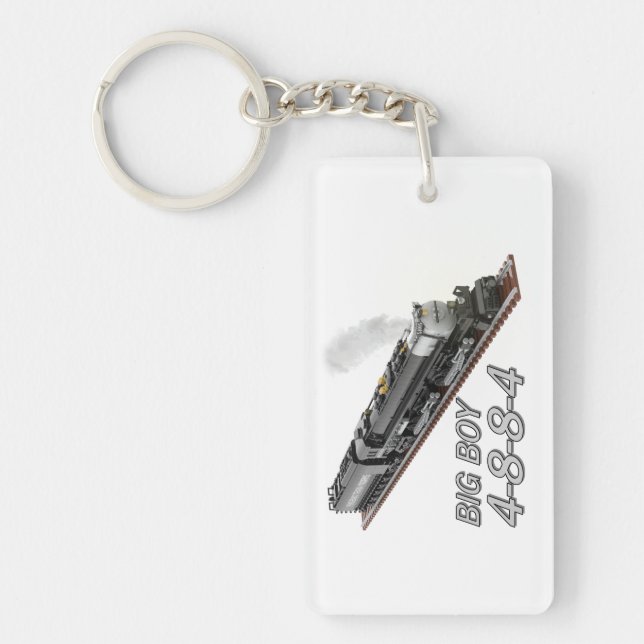 Big Boy Locomotive Dual-Sided Keychain (Front)