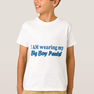 Big Boy Pants Text Design T-Shirt