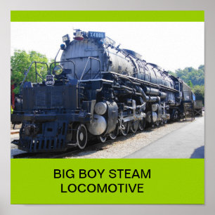 BIG BOY STEAM LOCOMOTIVE POSTER
