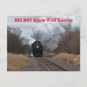 Big Boy Steaming along Postcard