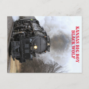 Big Boy Steaming along Postcard