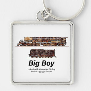 Big Boy Vintage Steam Train American Locomotive  Key Ring