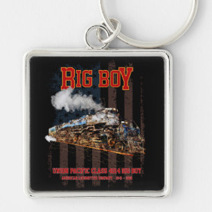 Big Boy Vintage Steam Train American Locomotive  Key Ring
