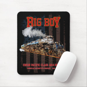 Big Boy Vintage Steam Train American Locomotive Mouse Mat