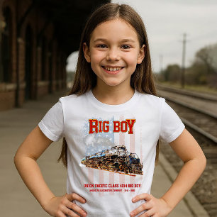 Big Boy Vintage Steam Train American Locomotive T-Shirt
