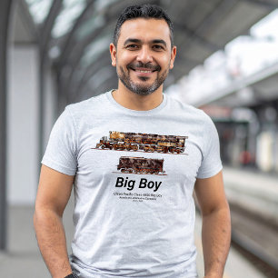 Big Boy Vintage Steam Train American Locomotive  T-Shirt