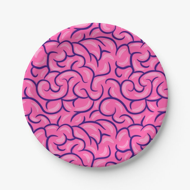 Big Brain  Paper Plate (Front)