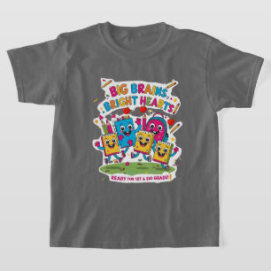 Big Brains, Bright Hearts – 1st & 2nd Grade Back-t T-Shirt