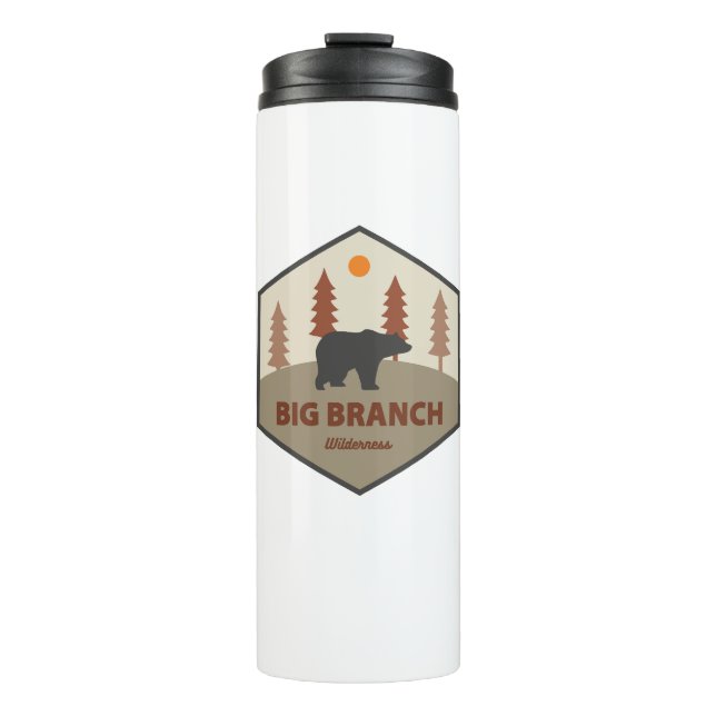 Big Branch Wilderness Vermont Bear Thermal Tumbler (Front)